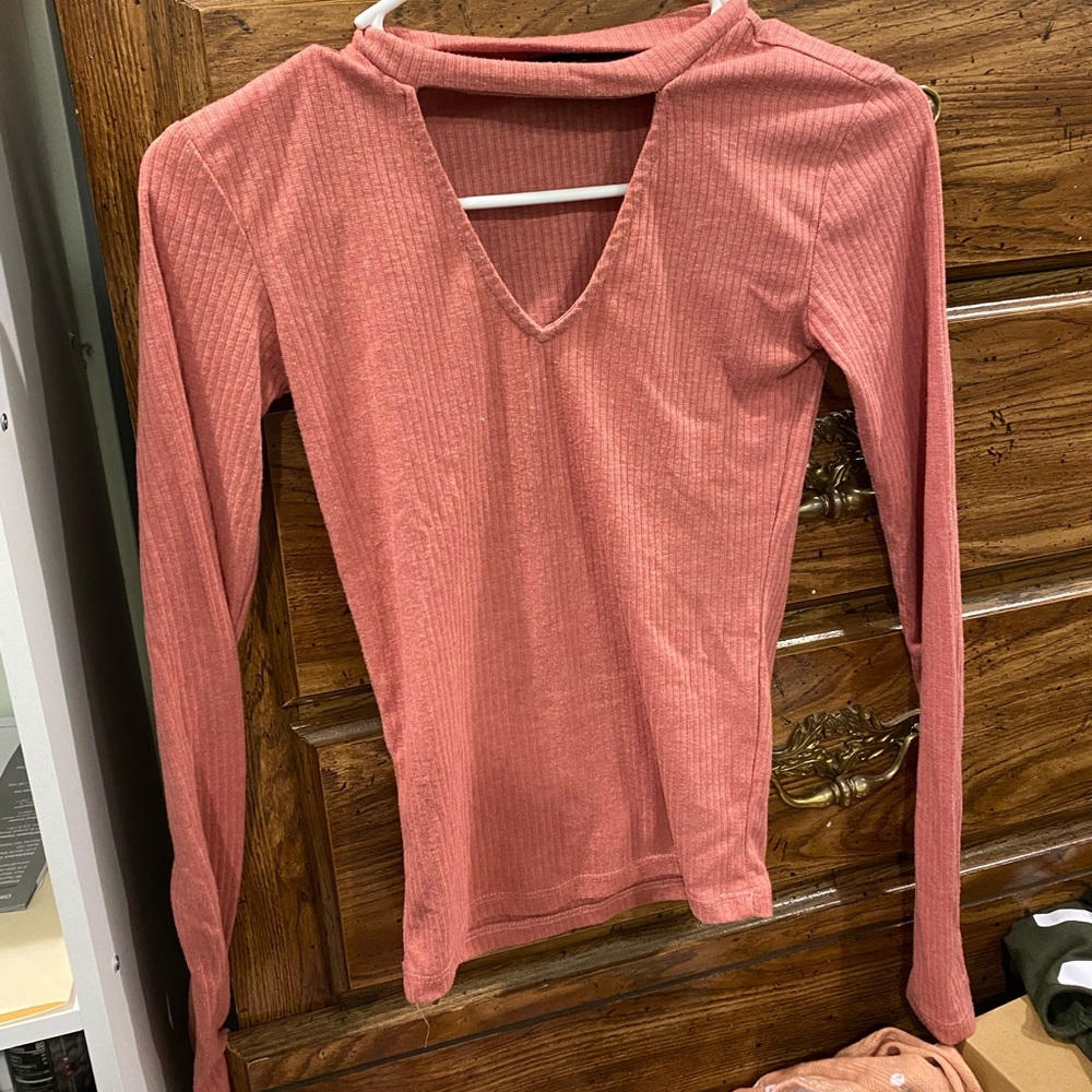 Pink choker top